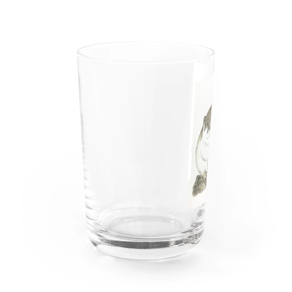 kittoのくつろぎの白ムギュ王子 Water Glass :left