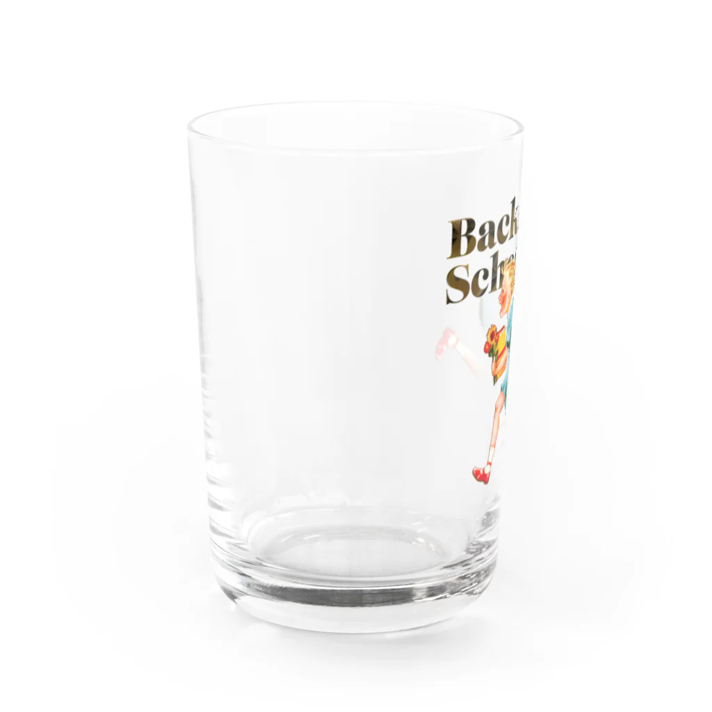 マツダヤスヨのイラストのBack To School A Water Glass :left