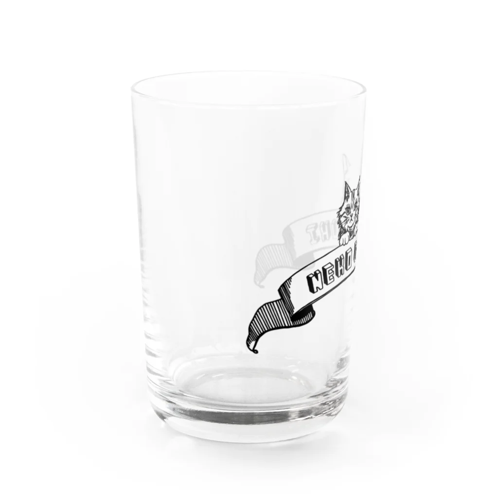 ユルイTシャツ屋さんのねこがすき Water Glass :left