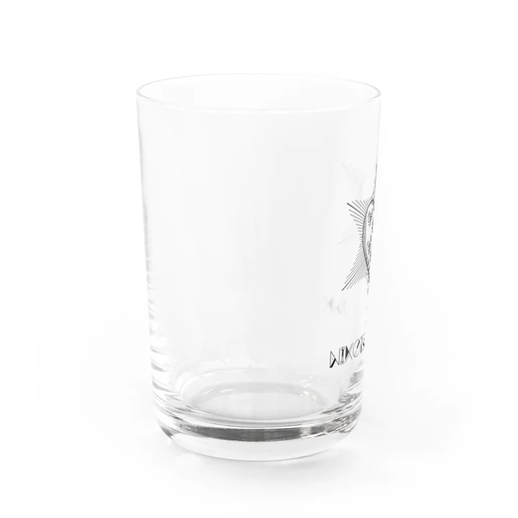 Nikotama Inkのハートの目ん玉前ロゴバージョン Water Glass :left