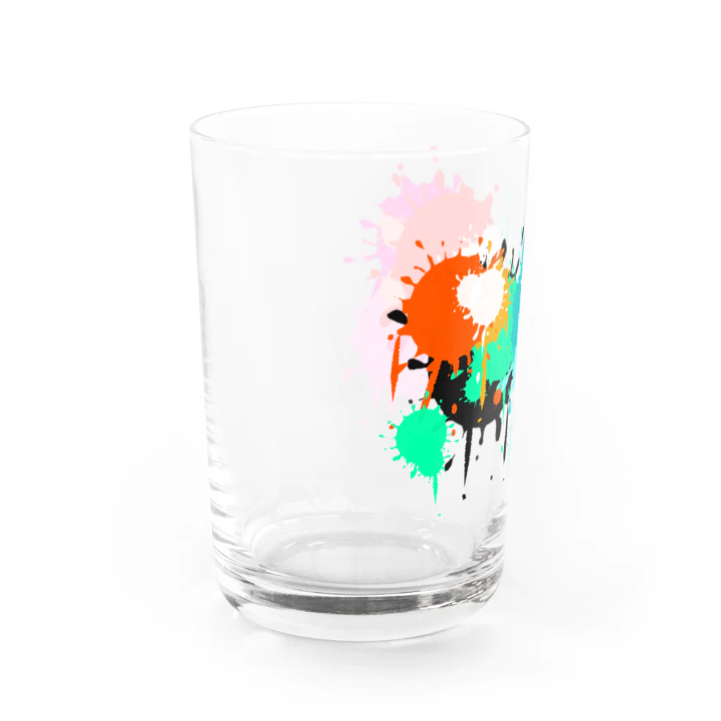 ヒゲプロ　スズリ支店の嫉妬 Water Glass :left