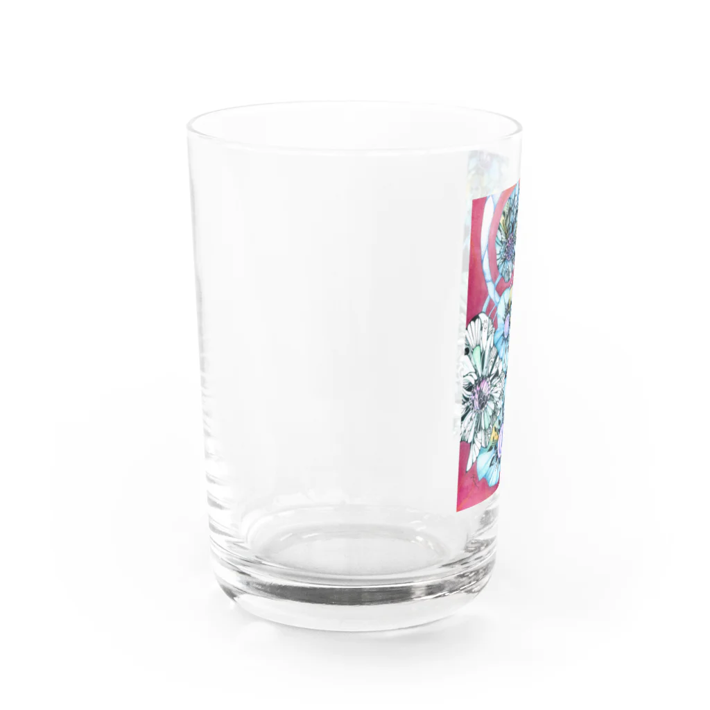 ki-kana7の赤と青 Water Glass :left