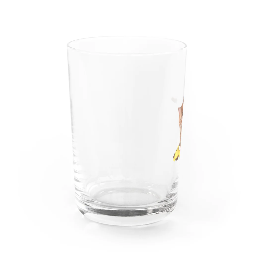 にくみそのおかきちんとライオン丸 Water Glass :left