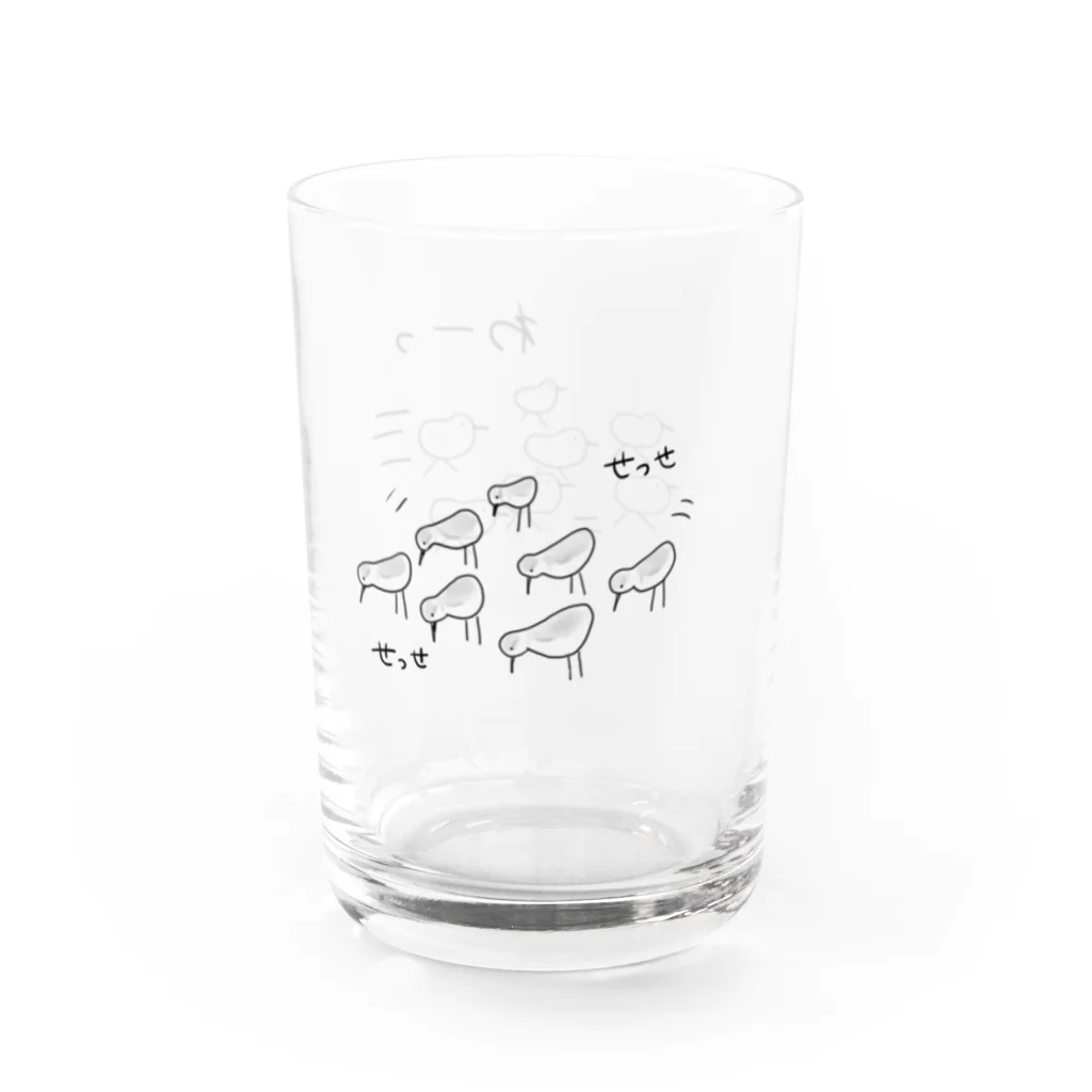 minatoriのミユビシギの動き Water Glass :left