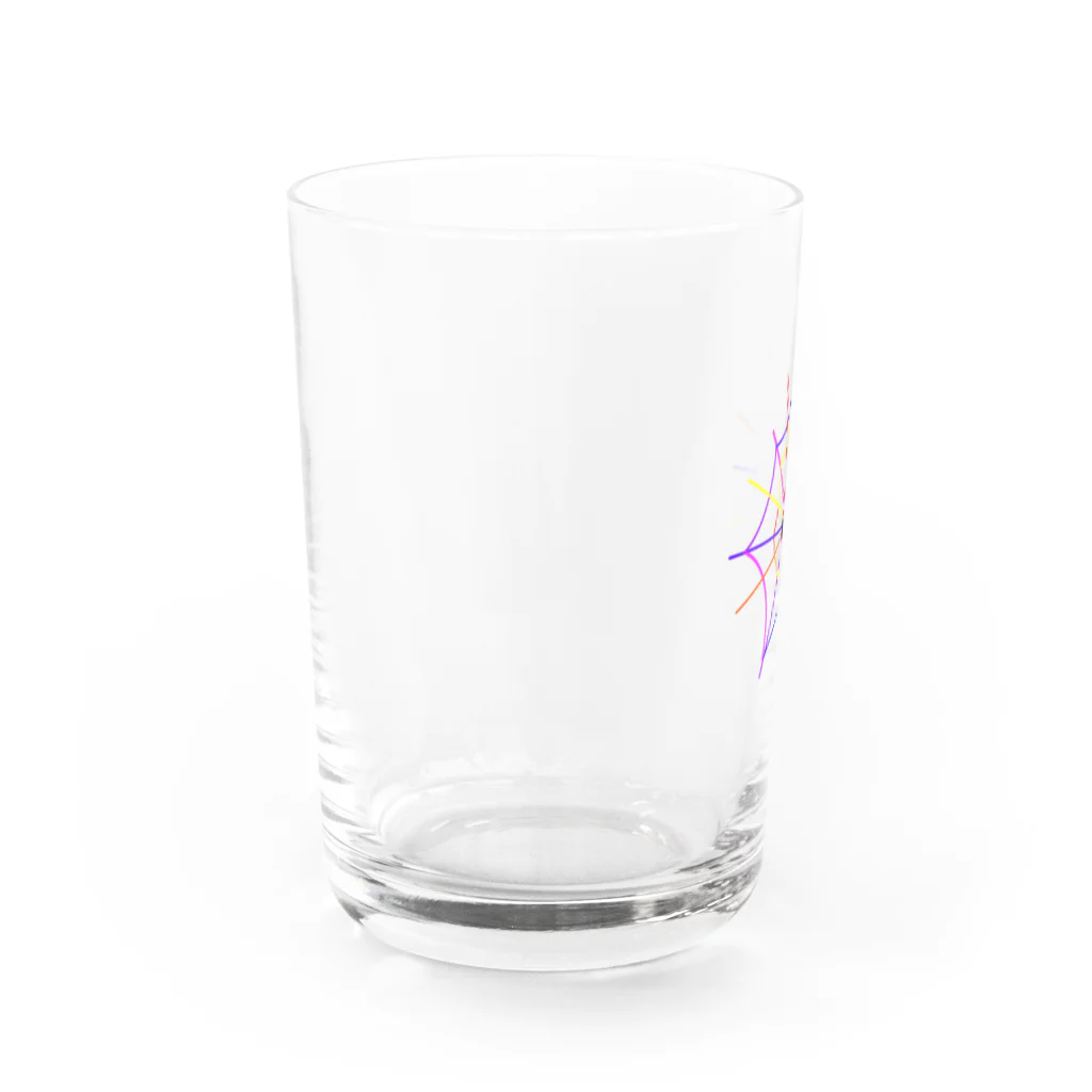 gu-nyanのカラフル蜘蛛の巣 Water Glass :left