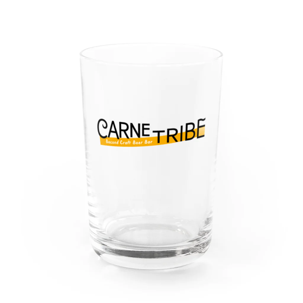 CarneTribe second カルネトライブセカンドクラフトビアバーのCarneTribe カラーロゴ グラス Water Glass :left