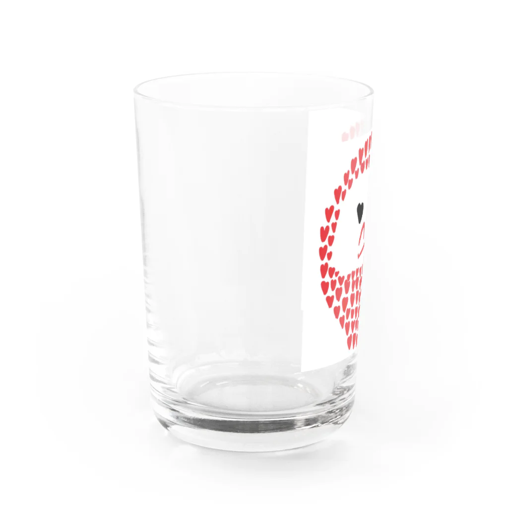 Niea999’s プチハッピー shopのだるまハート 1 Water Glass :left