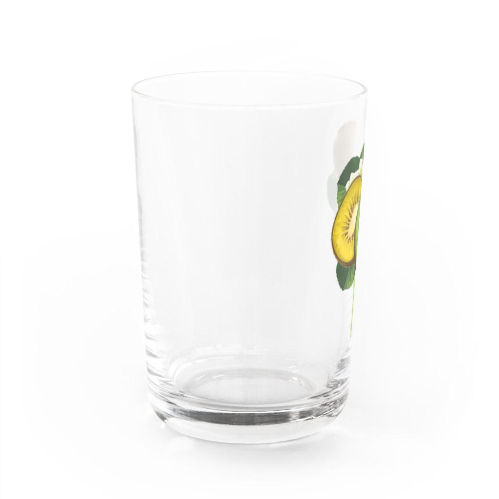 カワウソとフルーツの【forseasons】キウイ Water Glass :left