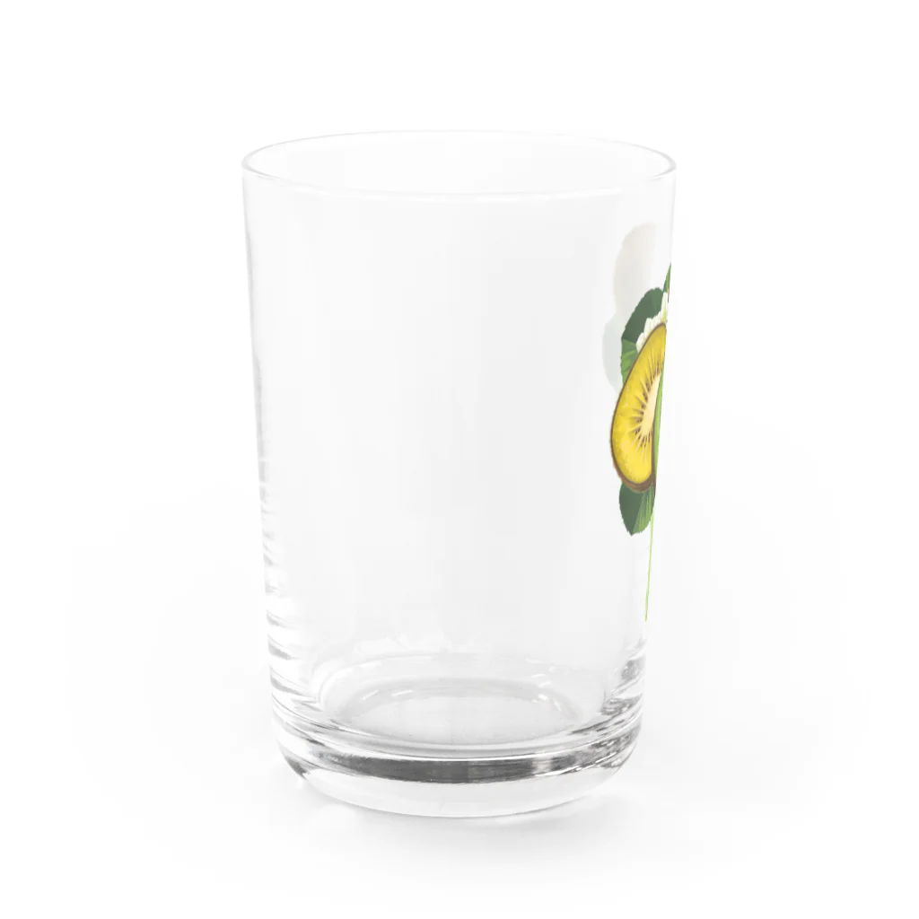 カワウソとフルーツの【forseasons】キウイ Water Glass :left