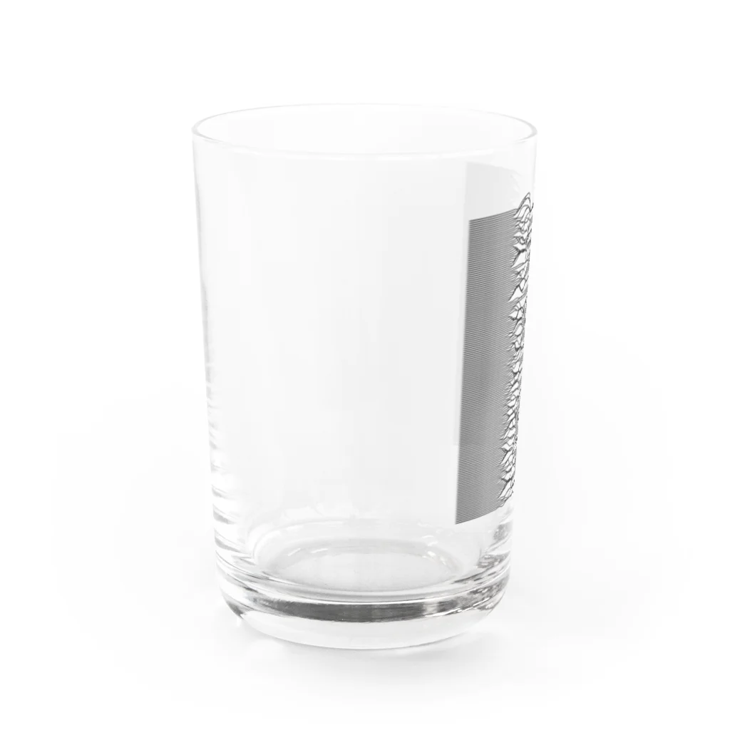 𝗧𝗮𝗿𝗼 𝗢𝘇𝗮𝗸𝗶 -𝘛‌𝘈 𝘢𝘱𝘱𝘳𝘦𝘯𝘵𝘪𝘤𝘦-の束波 / たばなみ　(黒,縦) Water Glass :left