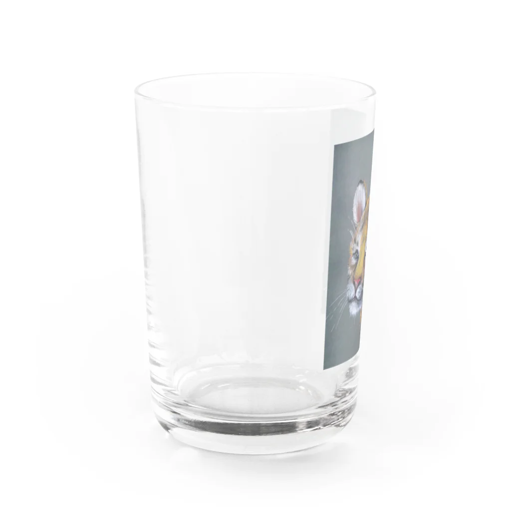 永久凍土の国の白夜の虎の仔２０２０ Water Glass :left