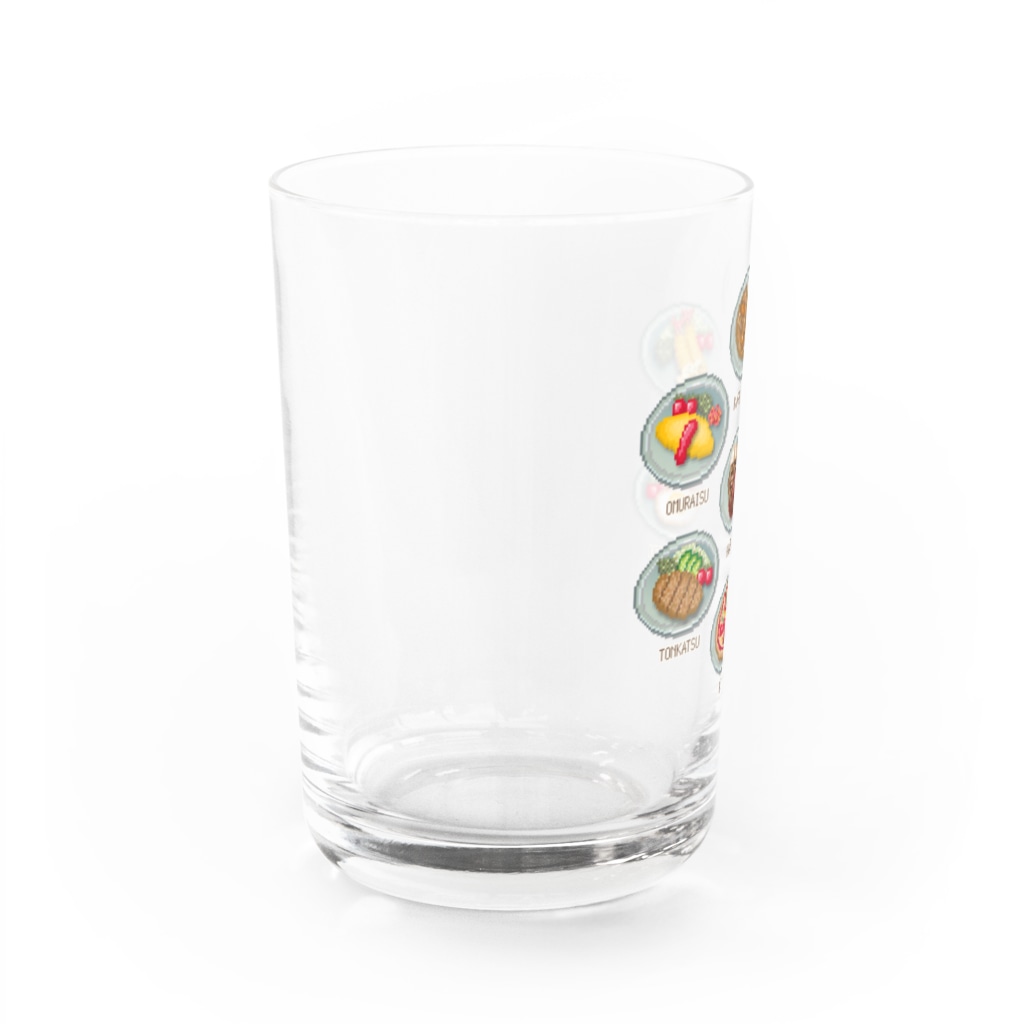 猫と釣り人のYOUSHOKU_2 Water Glass :left