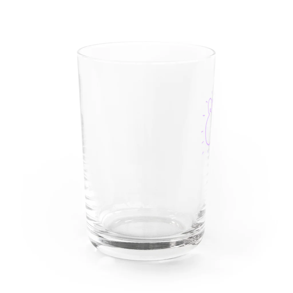 ハッピーメンヘラカンパニーのむらさきうさぎ Water Glass :left