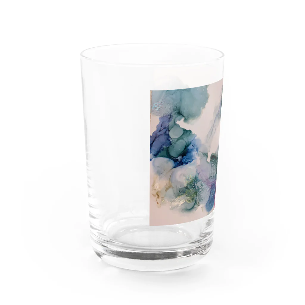 さかいまみの「studio344」の蒼緑 Water Glass :left