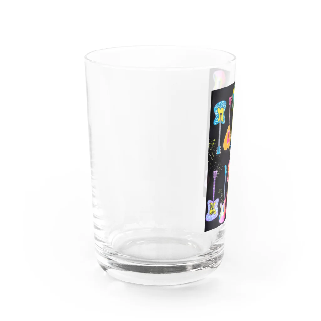 Rock★Star Guitar School 公式Goodsのサイケ🎸ギター Water Glass :left