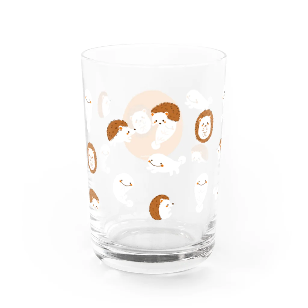 すずきいときちのさらまんだーとハリネズミ Water Glass :left