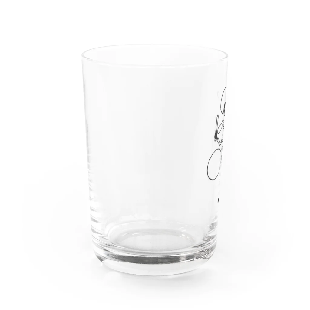 米豆商店／ヨネクラカオリの南京小僧（討入男）黒 Water Glass :left
