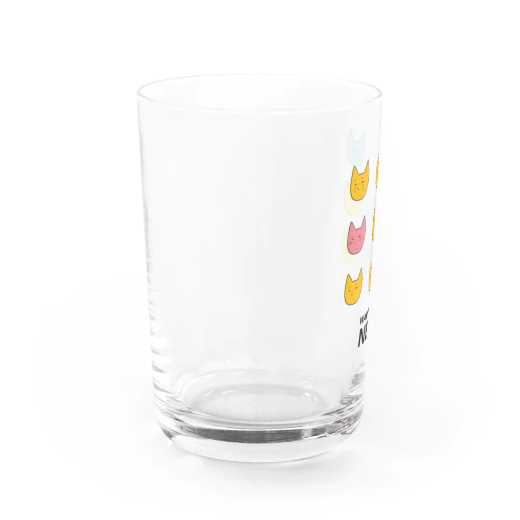 MIXERのWARAWANAI NEKO Water Glass :left