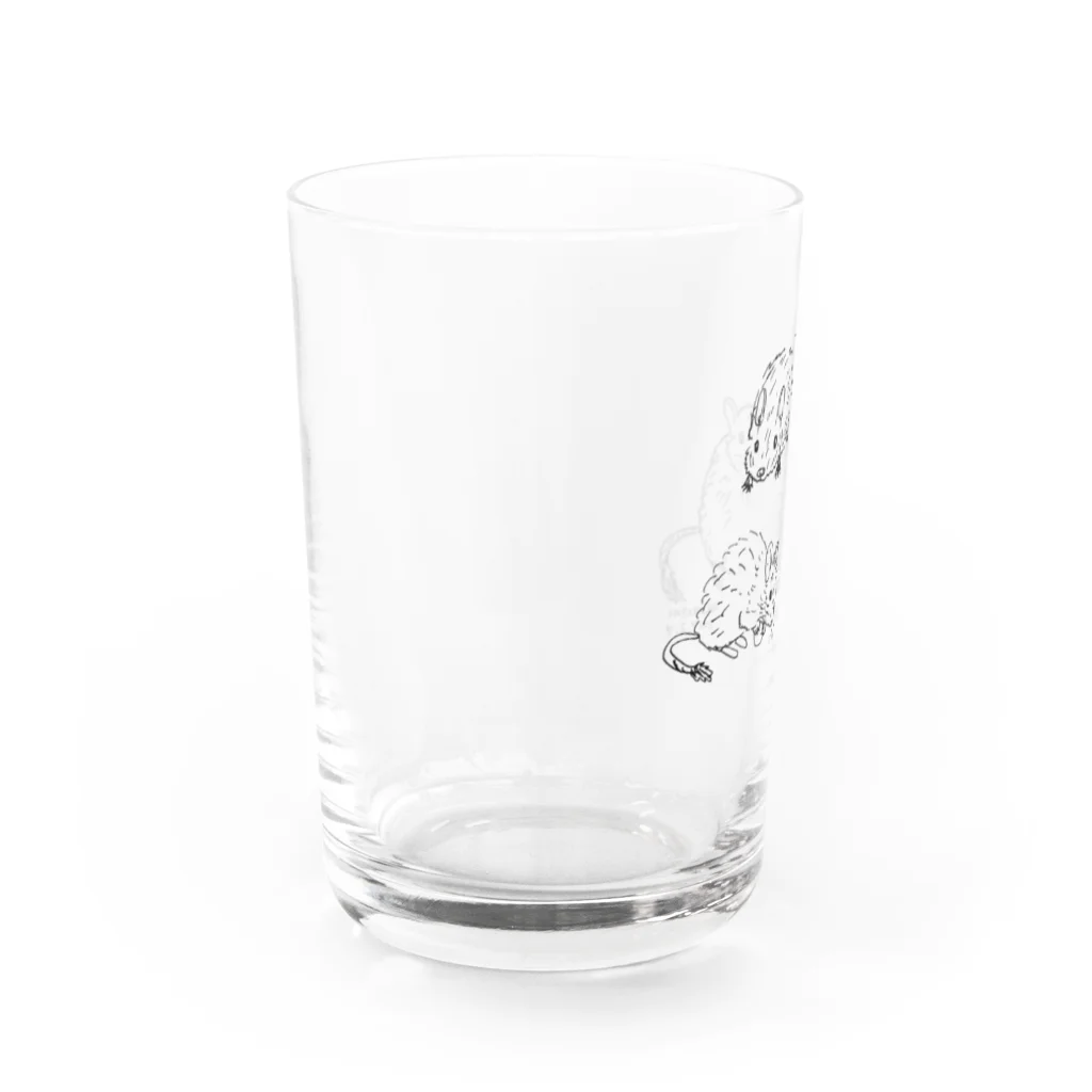 かえるはるきのこ（RURUKO)のデグー Water Glass :left