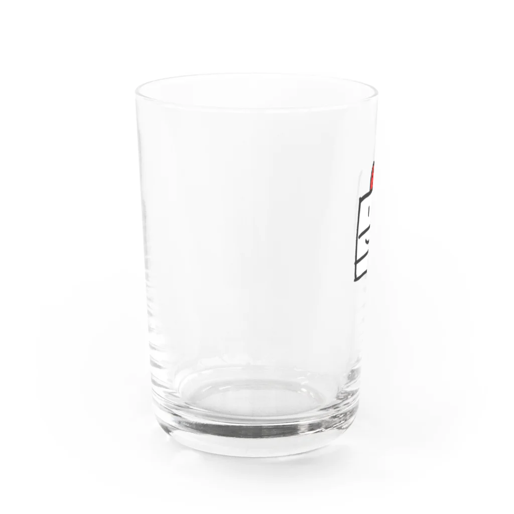 hozdesignのケーキくん Water Glass :left