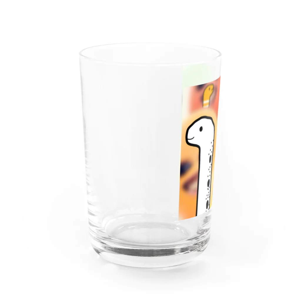 にゃん(=ﾟωﾟ)のちんあなご Water Glass :left