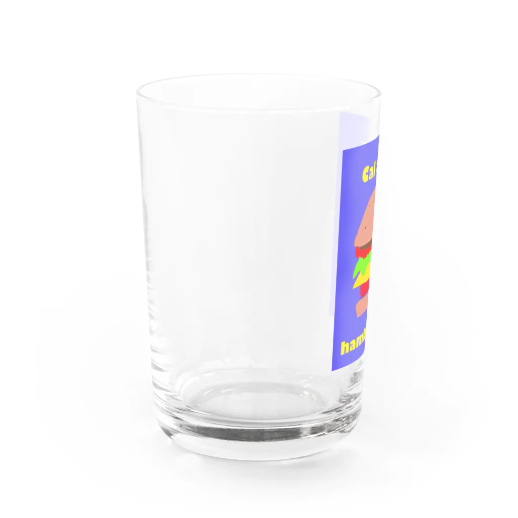  mouth monsterのCal over hamburger Water Glass :left