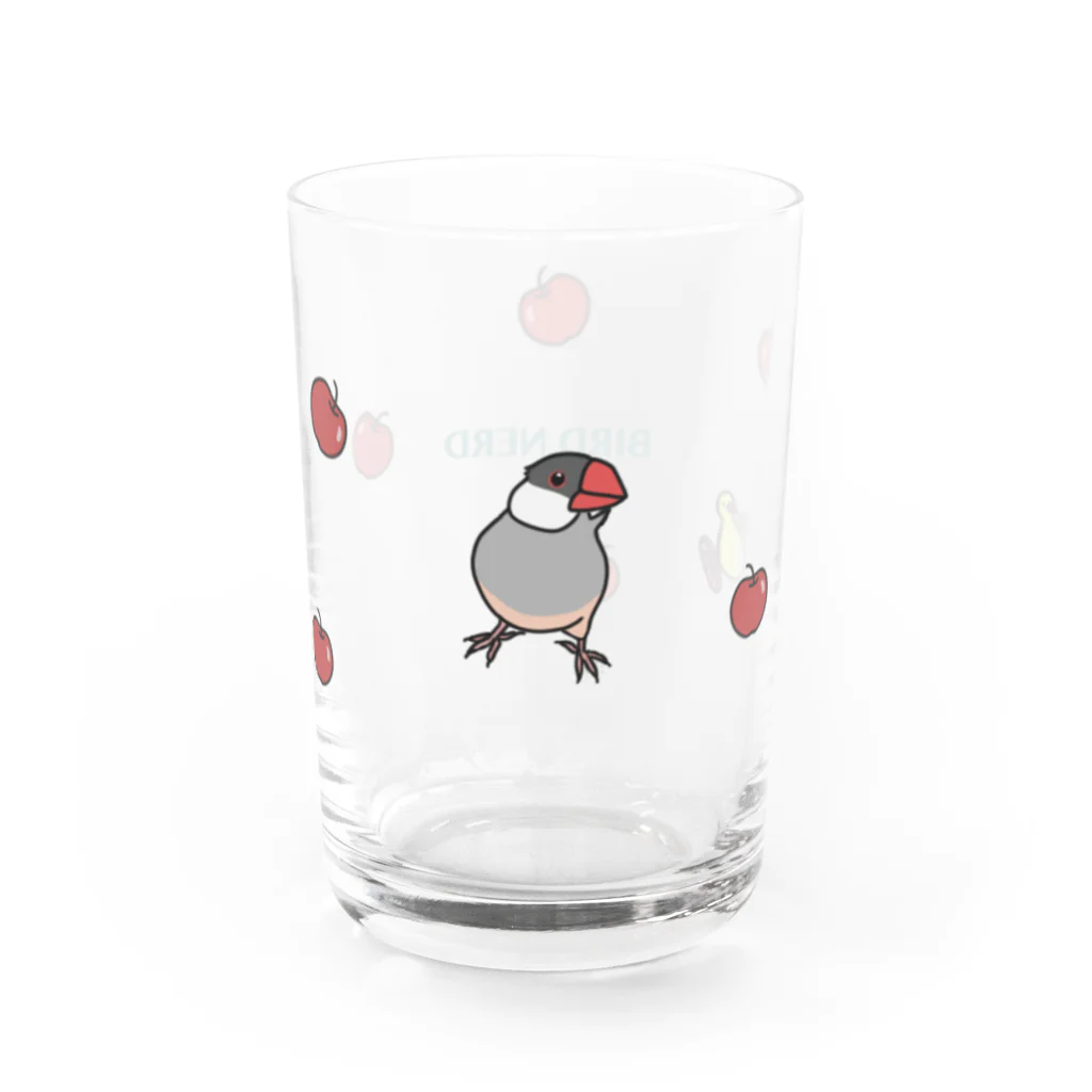 toritoridoriのシルバー文鳥コップ Water Glass :left