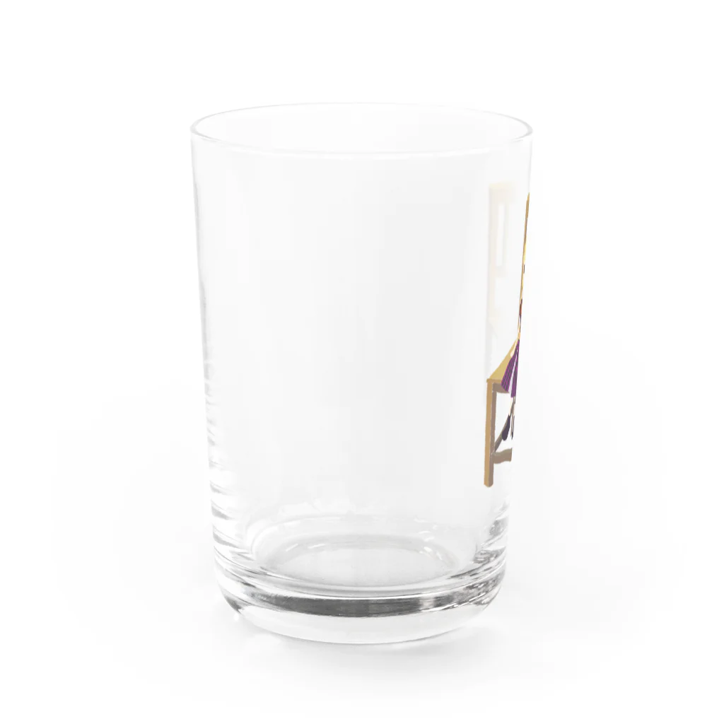 Miry身内用ショップのフランス人形が座ってる(ハロウィンver.) Water Glass :left