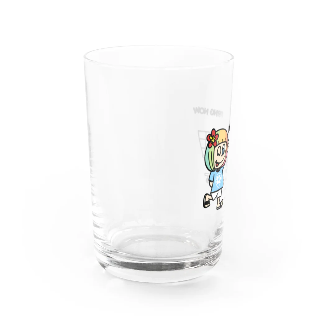 ハワイが大好きな女の子『HENOHENO MAPPY』の買い物中(ハワイを愛するあなたへ) Water Glass :left