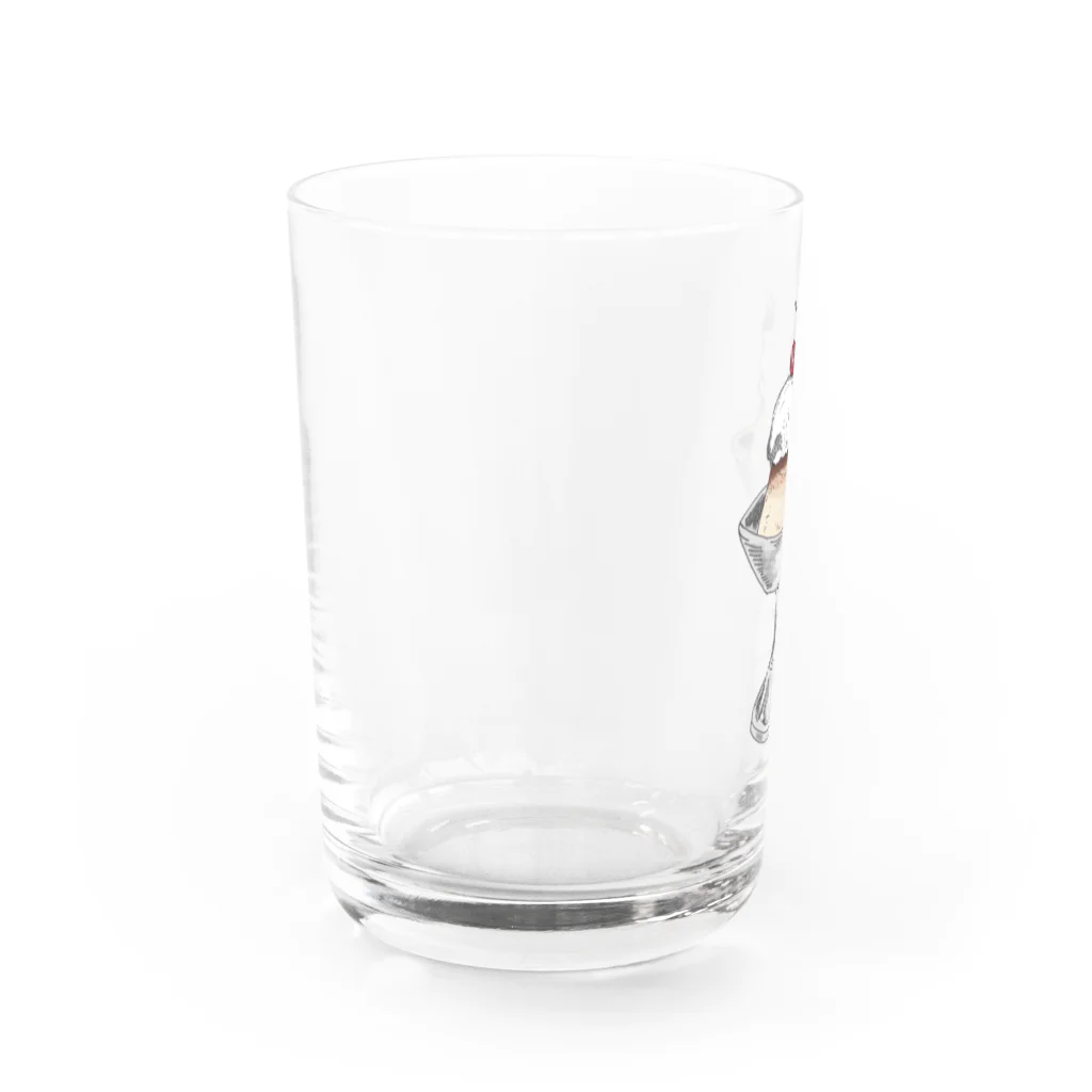 不純喫茶ニッキの自家製プリン Water Glass :left