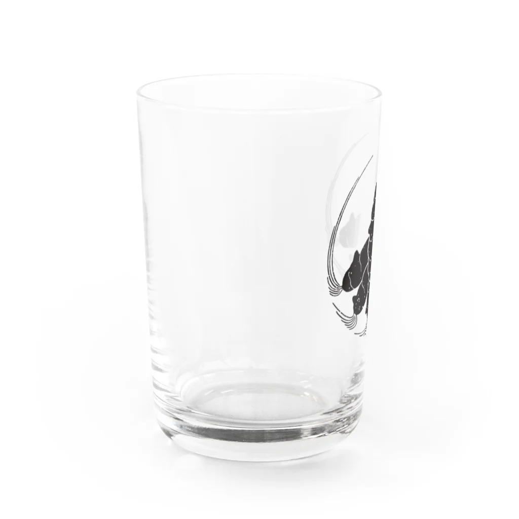 KAZUICHIのUCON LOGO BLACK Water Glass :left