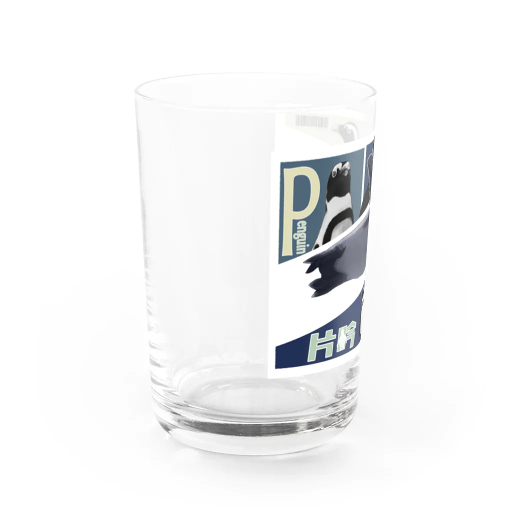 缶詰1616のペンギンコマ割り風 Water Glass :left