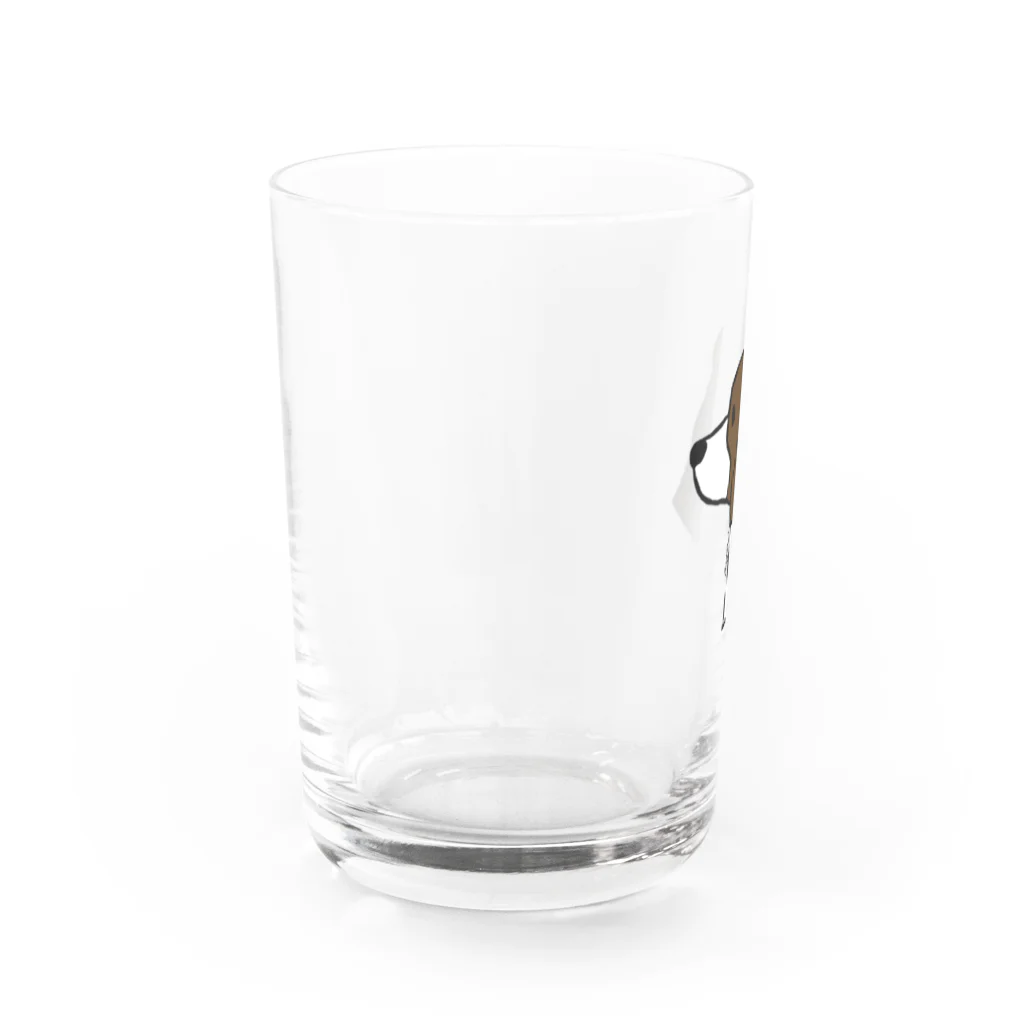 aya1のビーグル Water Glass :left