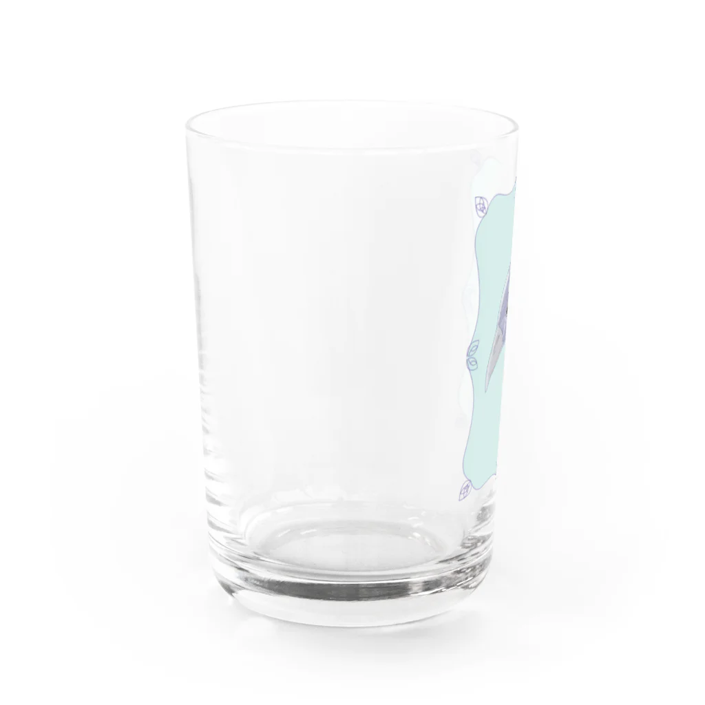 すとれんじショップのクジャク Water Glass :left