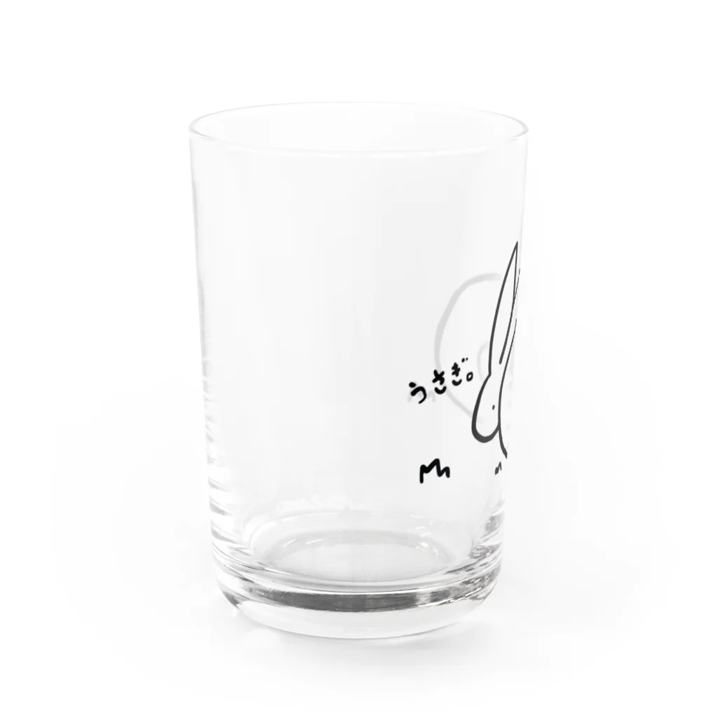 そらいろもようのうさぎ。 Water Glass :left