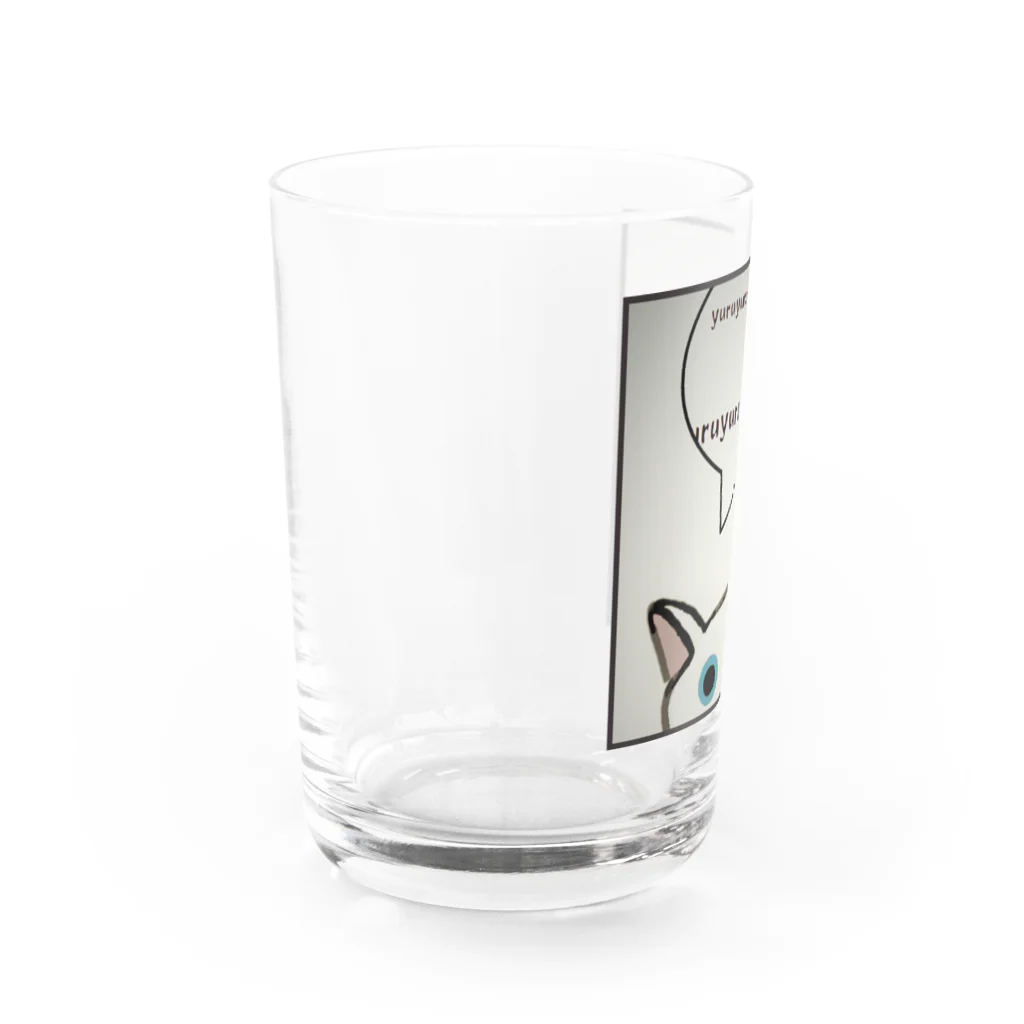 SU-KUの「そーっと・・・」(ゆる猫オッド)Ⅱ Water Glass :left