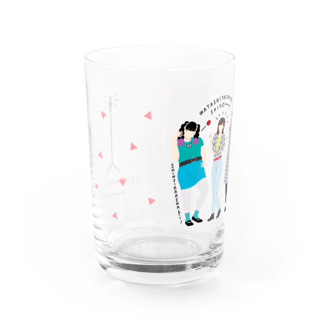 よしもと芸人オフィシャルショップのzakkaYOSHIMOTO 3時のヒロイン Water Glass :left