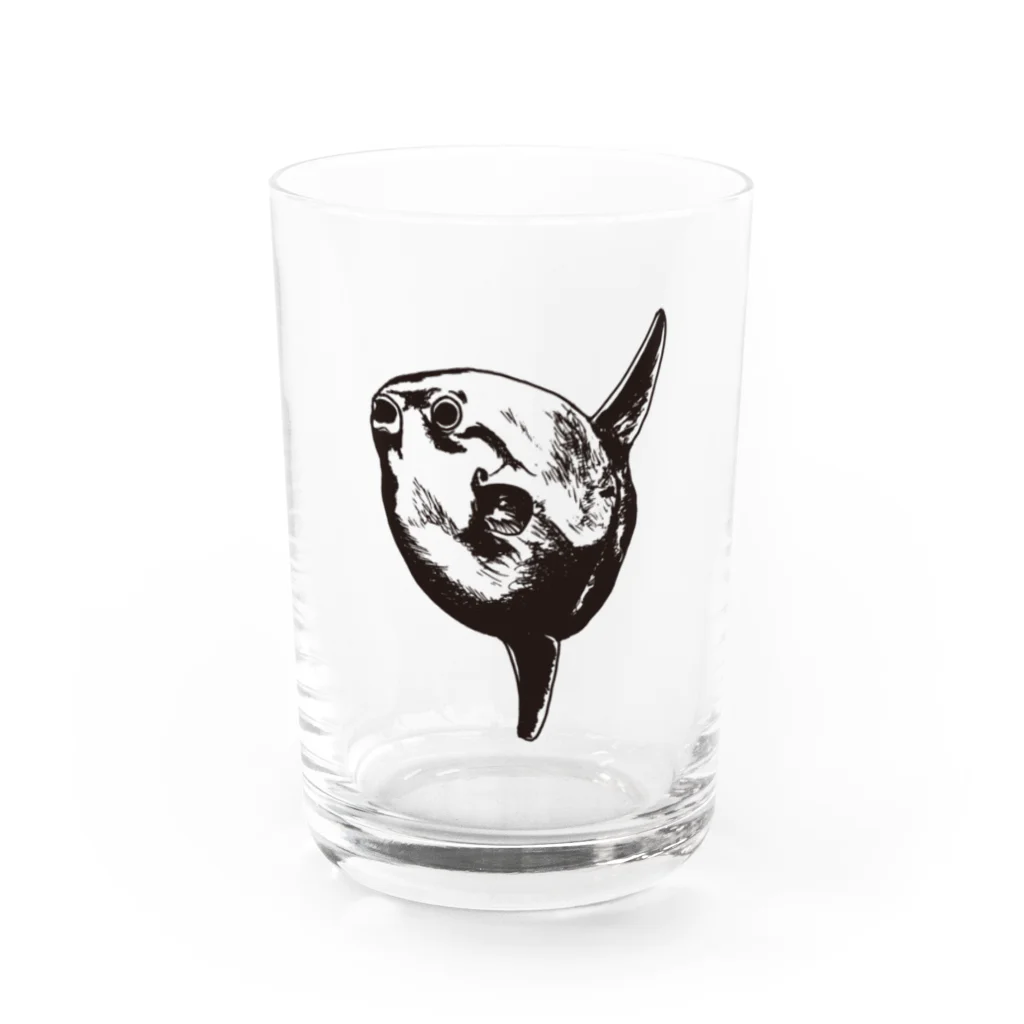 翻車魚ショップの翻車魚-マンボウ Water Glass :left