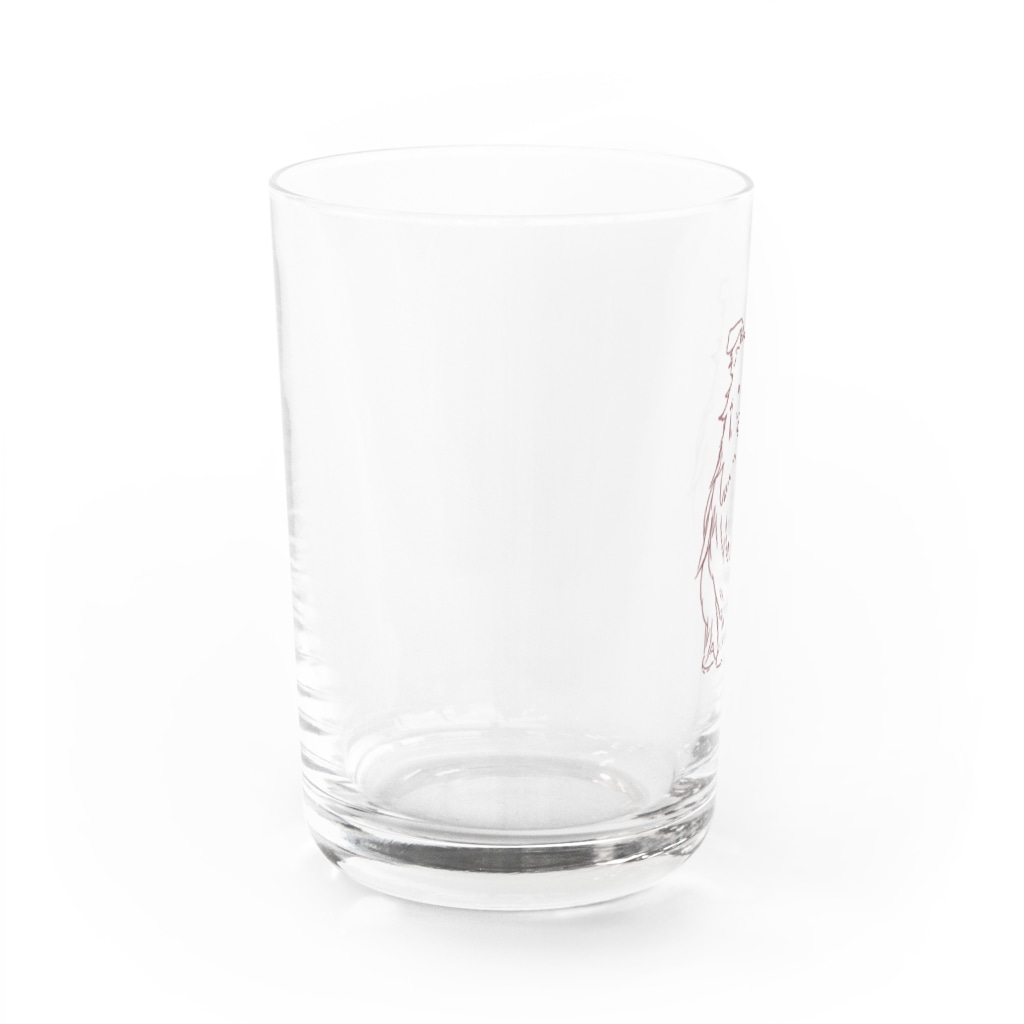 pet goodsのおすわりシェルティ Water Glass :left