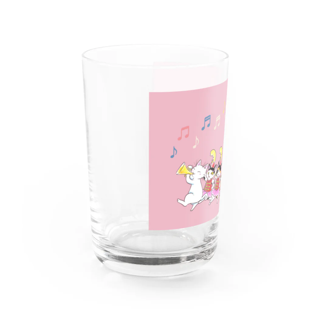 城下町にゃんこの会の猫パレード♪コラボグッズ Water Glass :left