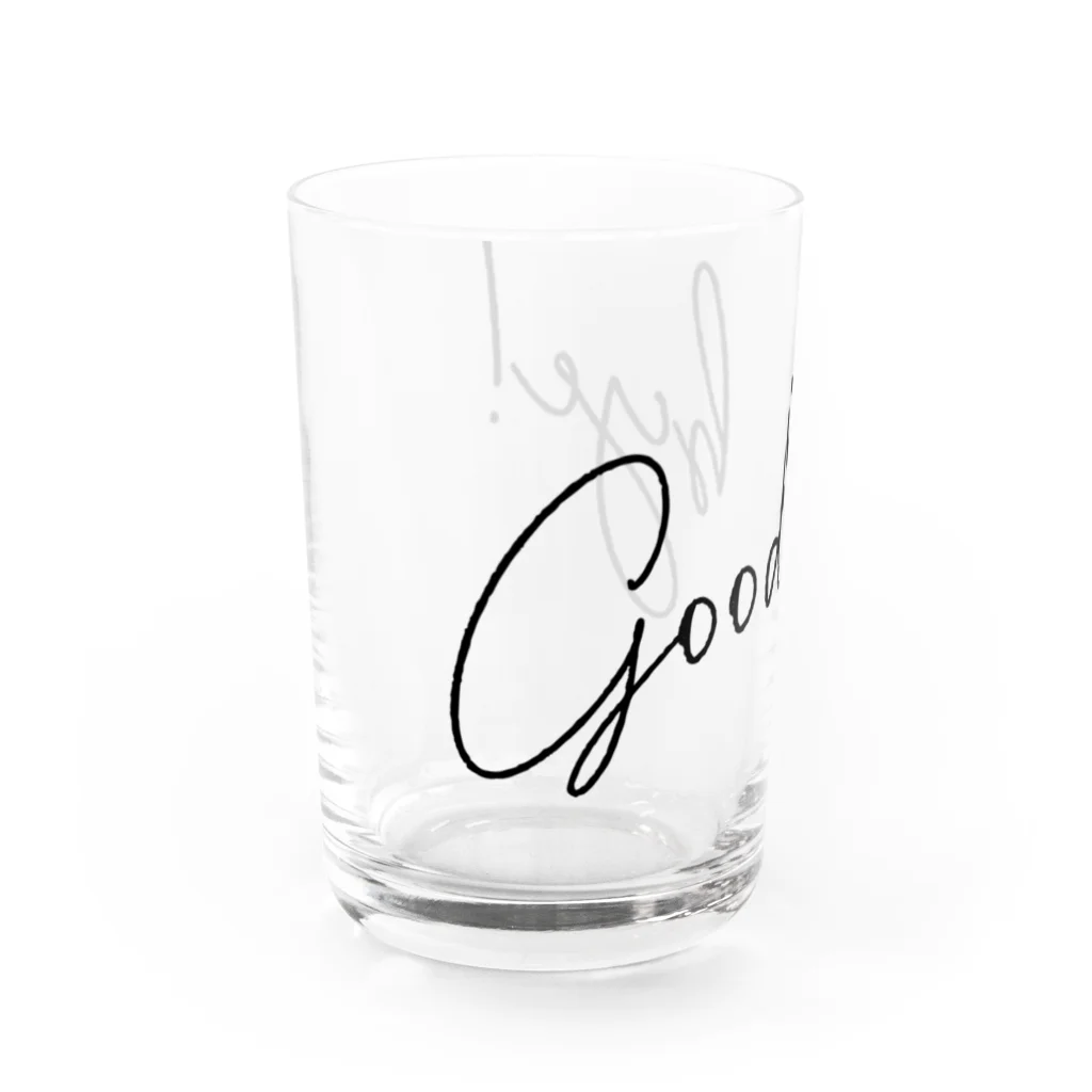 SANKAKU DESIGN STOREのGood Bye! モダン黒 Water Glass :left