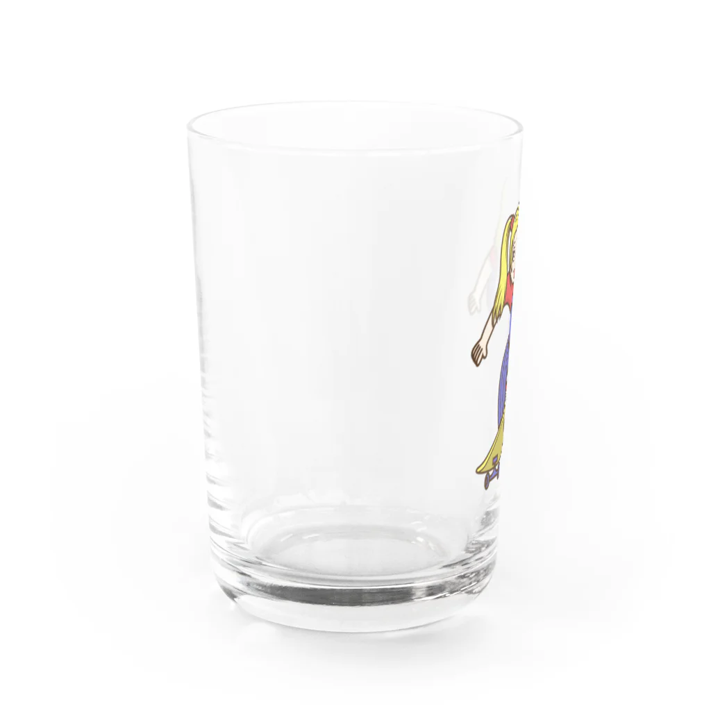 Sophie's storeのスケボー少女 Water Glass :left