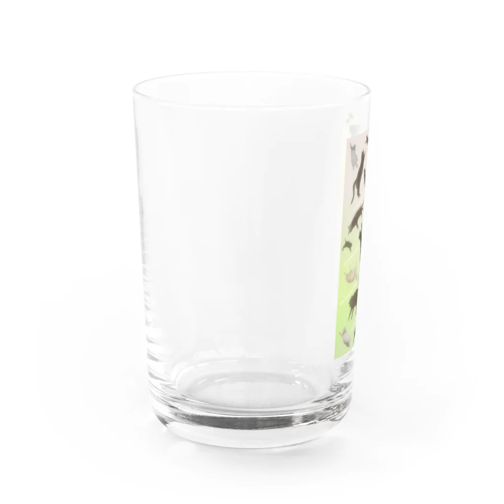 マロマロのCat sleeping phase Water Glass :left