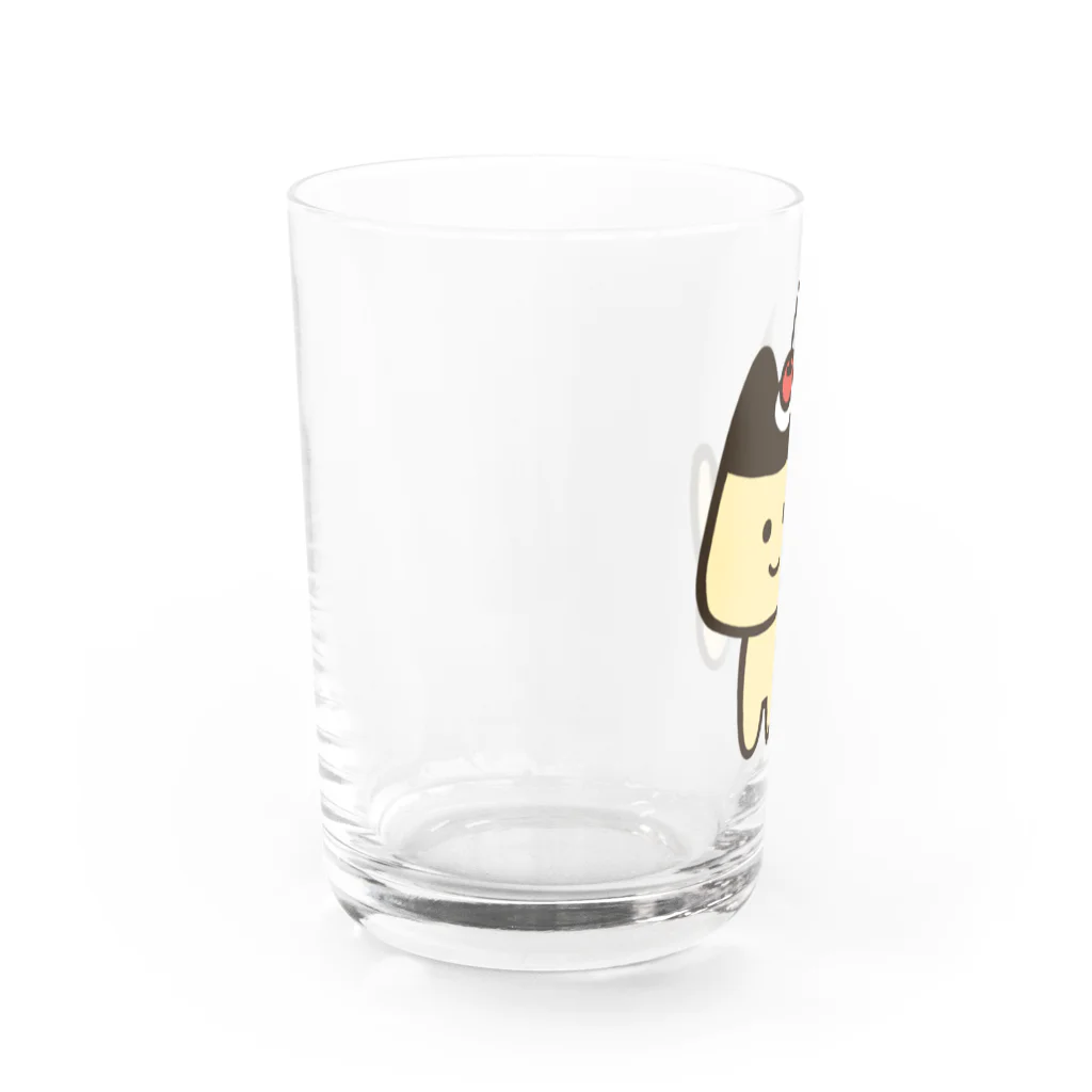 夏海ハヤヲキのプリンねこ グラス左面