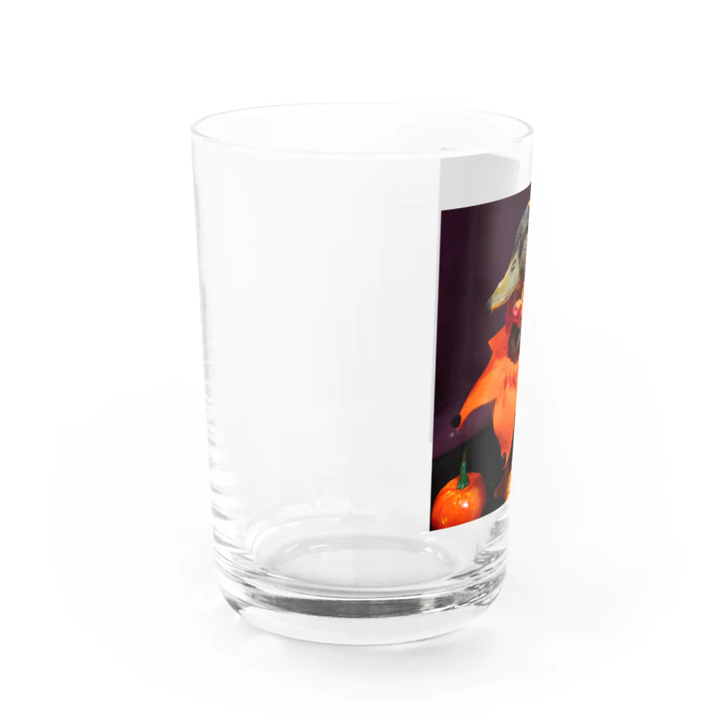 小さいあひる。のハロウィン鈴乃丞 Water Glass :left