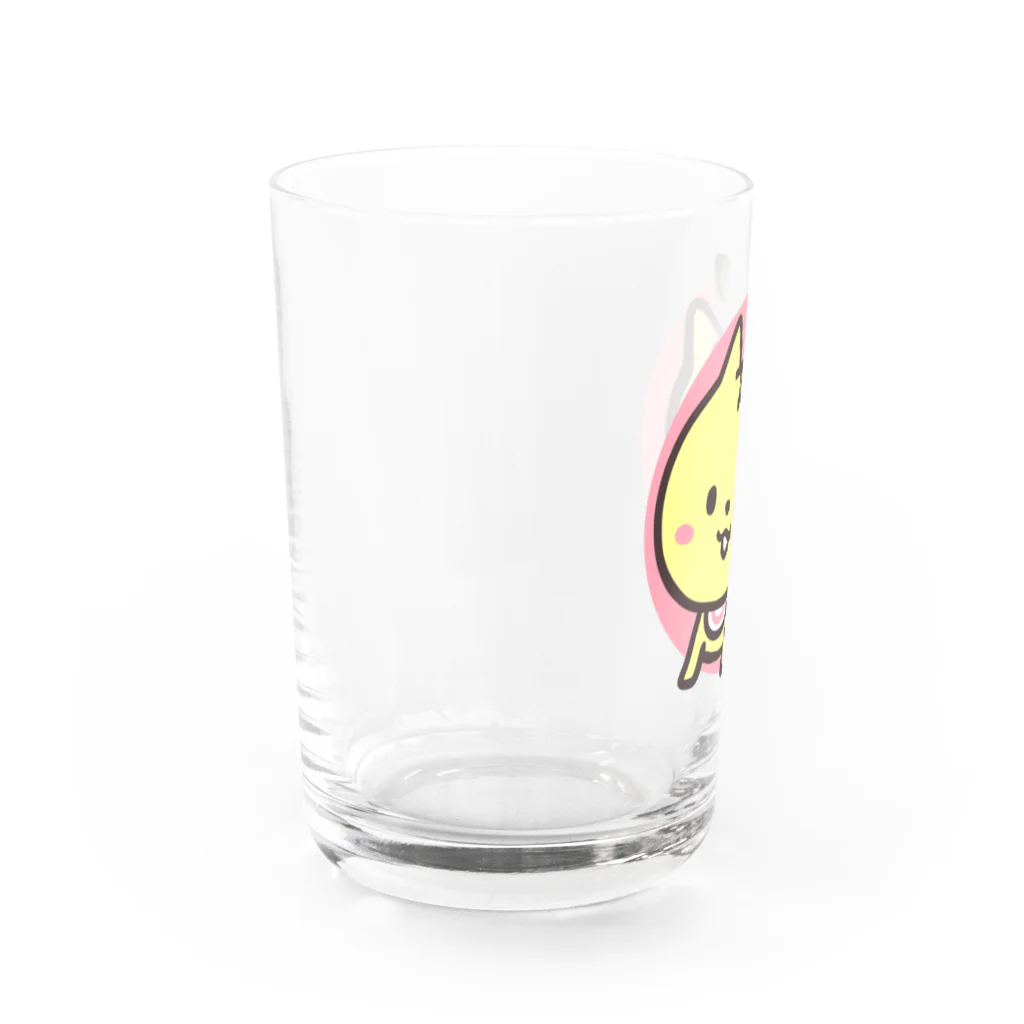 mozu-Illustrationのにゃんみかんベビー Water Glass :left