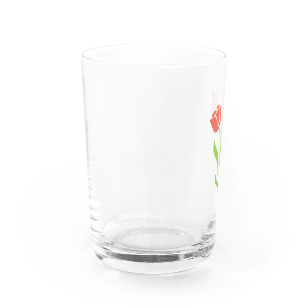 mizuo-seinaの2輪のチューリップ Water Glass :left