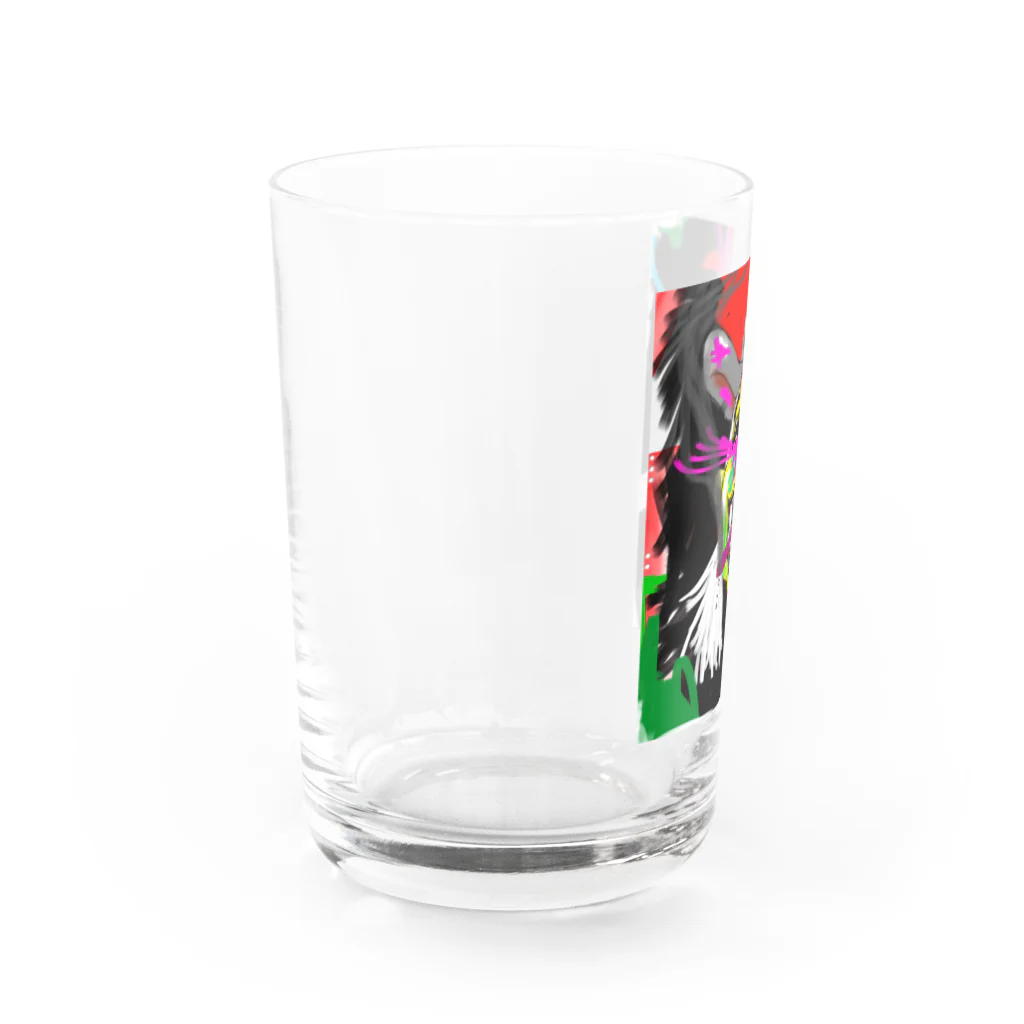 㐂十ショップのデカっ歯スマイルさん Water Glass :left