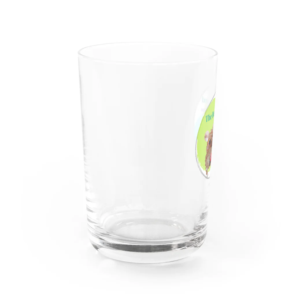 ちばのぶよのイチゴを持ったナキネズミちゃん Water Glass :left