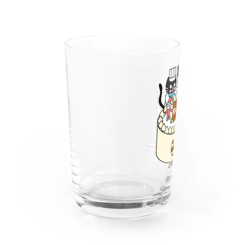 J's Mart 2ndのたまとクロとクリスマスケーキ Water Glass :left